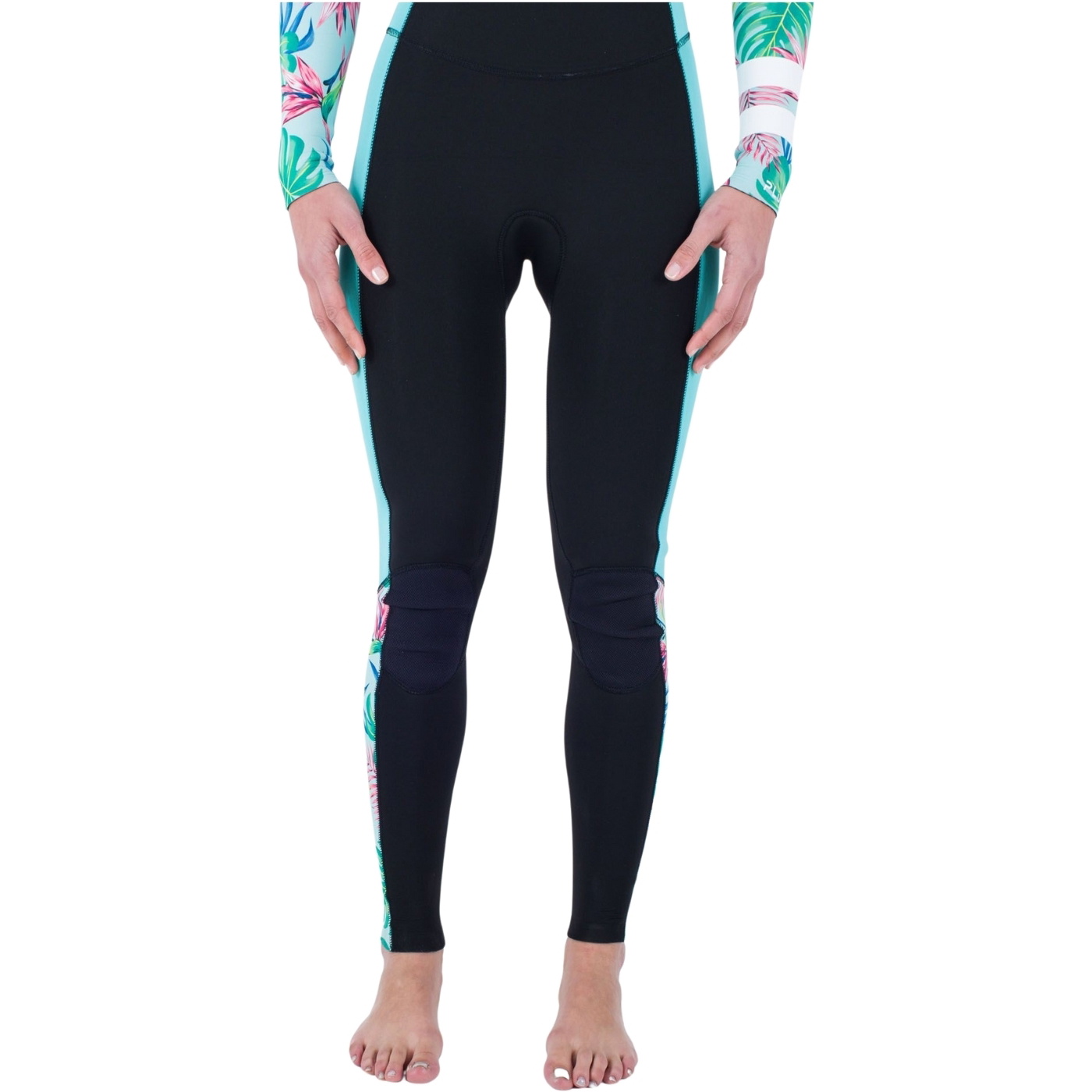 Hurley Womens Plus Printed 3/2mm Chest Zip Wetsuit WFS0012322 - Java Tropical